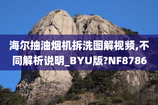 海尔抽油烟机拆洗图解视频,不同解析说明_BYU版?NF8786