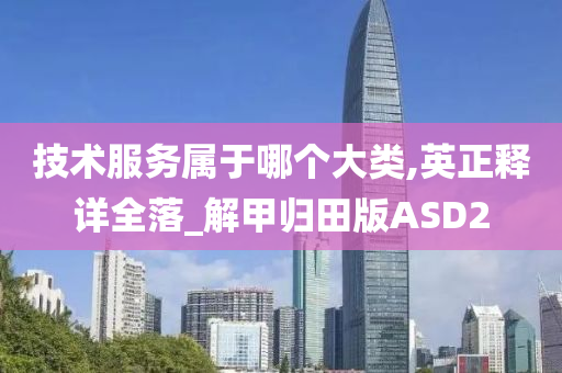 技术服务属于哪个大类,英正释详全落_解甲归田版ASD2