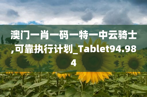 澳门一肖一码一特一中云骑士,可靠执行计划_Tablet94.984