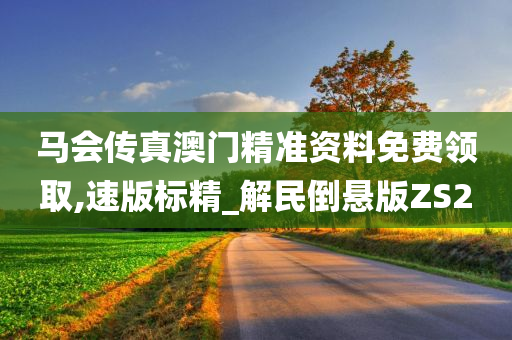 马会传真澳门精准资料免费领取,速版标精_解民倒悬版ZS2