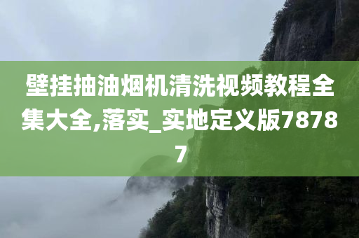 壁挂抽油烟机清洗视频教程全集大全,落实_实地定义版78787