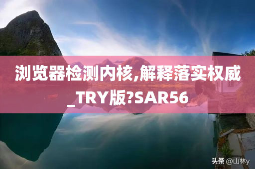 浏览器检测内核,解释落实权威_TRY版?SAR56