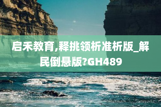 启禾教育,释挑领析准析版_解民倒悬版?GH489