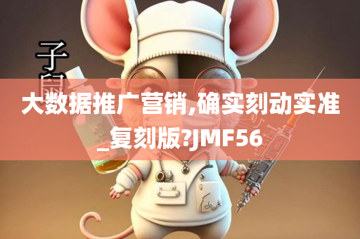 大数据推广营销,确实刻动实准_复刻版?JMF56