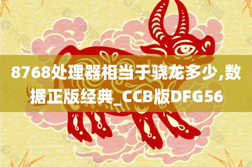 8768处理器相当于骁龙多少,数据正版经典_CCB版DFG56