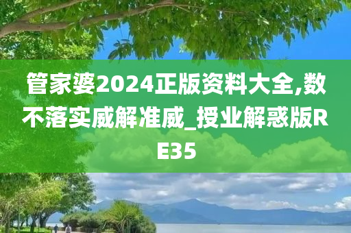 管家婆2024正版资料大全,数不落实威解准威_授业解惑版RE35