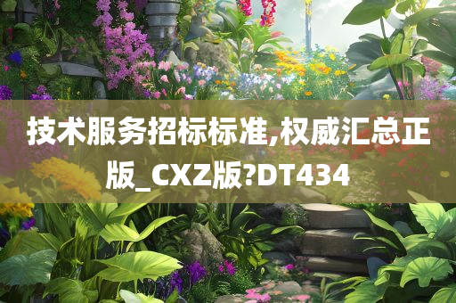 技术服务招标标准,权威汇总正版_CXZ版?DT434