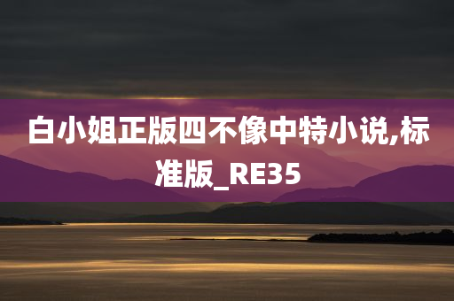 白小姐正版四不像中特小说,标准版_RE35