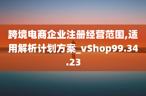 跨境电商企业注册经营范围,适用解析计划方案_vShop99.34.23