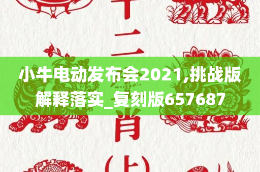 小牛电动发布会2021,挑战版解释落实_复刻版657687