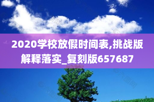 2020学校放假时间表,挑战版解释落实_复刻版657687