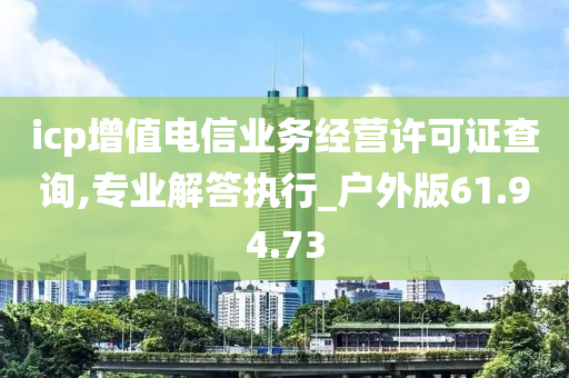 icp增值电信业务经营许可证查询,专业解答执行_户外版61.94.73