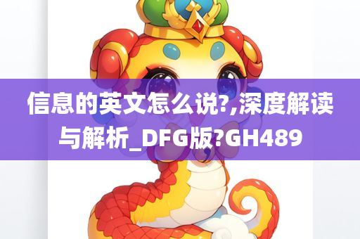 信息的英文怎么说?,深度解读与解析_DFG版?GH489