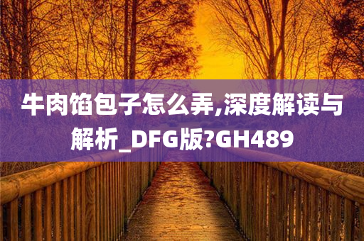 牛肉馅包子怎么弄,深度解读与解析_DFG版?GH489