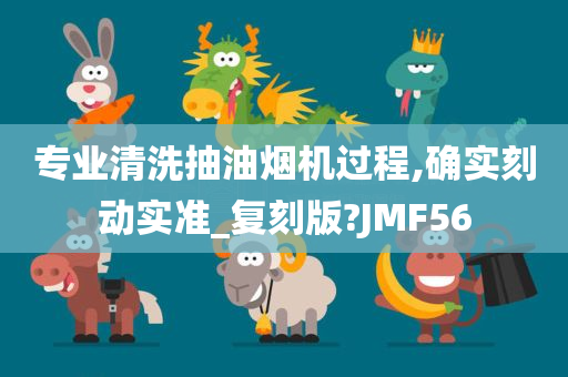 专业清洗抽油烟机过程,确实刻动实准_复刻版?JMF56