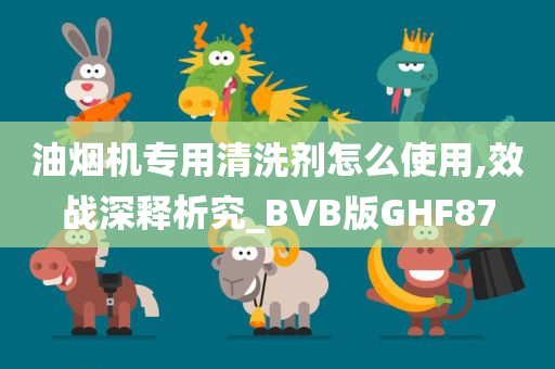 油烟机专用清洗剂怎么使用,效战深释析究_BVB版GHF87