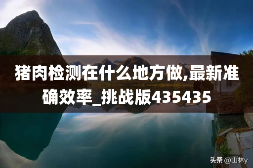 猪肉检测在什么地方做,最新准确效率_挑战版435435