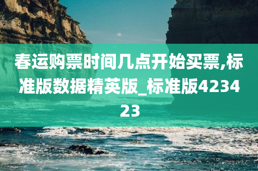 春运购票时间几点开始买票,标准版数据精英版_标准版423423