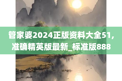 管家婆2024正版资料大全51,准确精英版最新_标准版888