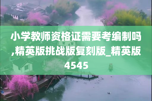 小学教师资格证需要考编制吗,精英版挑战版复刻版_精英版4545