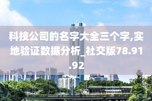 科技公司的名字大全三个字,实地验证数据分析_社交版78.91.92