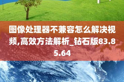 图像处理器不兼容怎么解决视频,高效方法解析_钻石版83.85.64