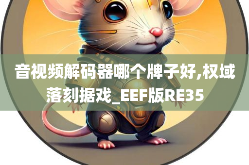 音视频解码器哪个牌子好,权域落刻据戏_EEF版RE35