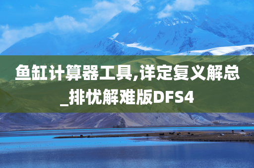 鱼缸计算器工具,详定复义解总_排忧解难版DFS4