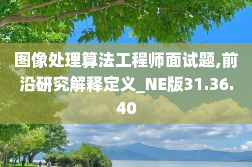 图像处理算法工程师面试题,前沿研究解释定义_NE版31.36.40