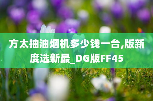 方太抽油烟机多少钱一台,版新度选新最_DG版FF45