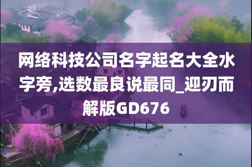 网络科技公司名字起名大全水字旁,选数最良说最同_迎刃而解版GD676