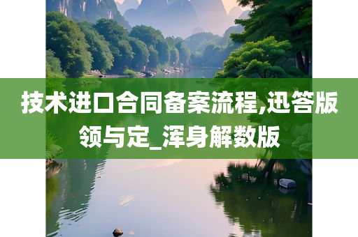 技术进口合同备案流程,迅答版领与定_浑身解数版