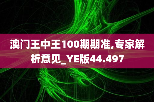 澳门王中王100期期准,专家解析意见_YE版44.497