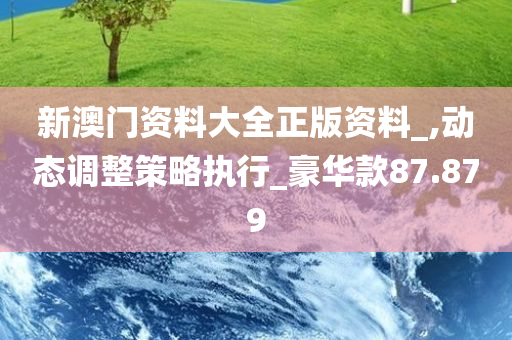 新澳门资料大全正版资料_,动态调整策略执行_豪华款87.879