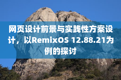 网页设计前景与实践性方案设计，以RemixOS 12.88.21为例的探讨