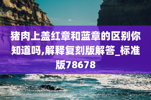 猪肉上盖红章和蓝章的区别你知道吗,解释复刻版解答_标准版78678