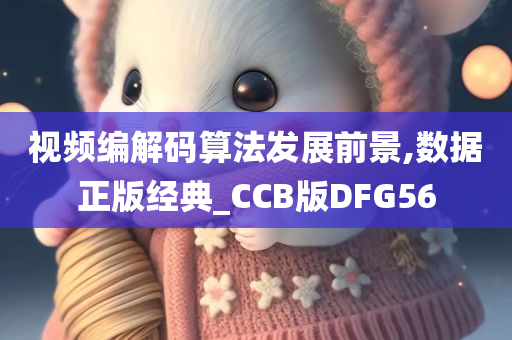 视频编解码算法发展前景,数据正版经典_CCB版DFG56