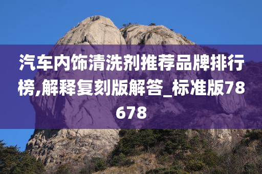 汽车内饰清洗剂推荐品牌排行榜,解释复刻版解答_标准版78678