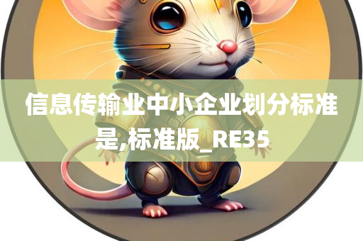 信息传输业中小企业划分标准是,标准版_RE35