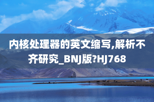 内核处理器的英文缩写,解析不齐研究_BNJ版?HJ768