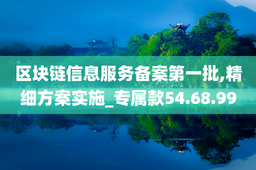 区块链信息服务备案第一批,精细方案实施_专属款54.68.99