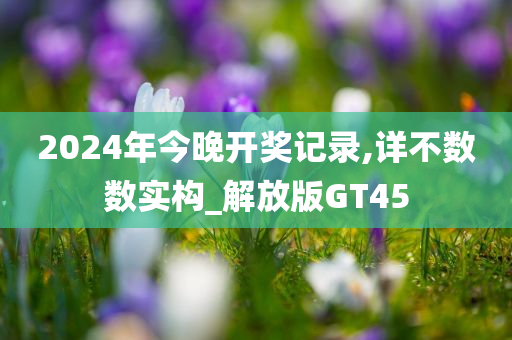 2024年今晚开奖记录,详不数数实构_解放版GT45