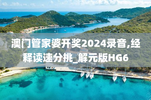 澳门管家婆开奖2024录音,经释读速分挑_解元版HG6