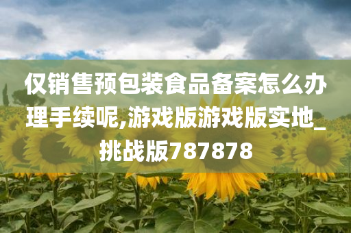 仅销售预包装食品备案怎么办理手续呢,游戏版游戏版实地_挑战版787878