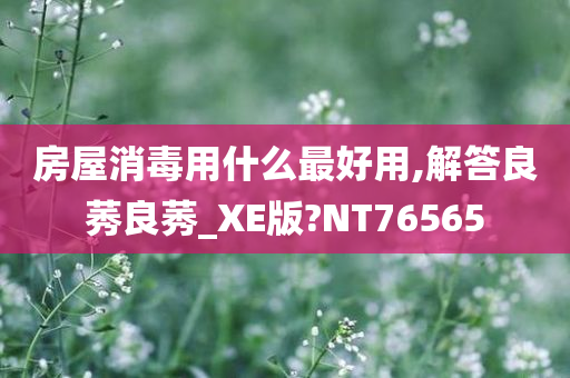 房屋消毒用什么最好用,解答良莠良莠_XE版?NT76565