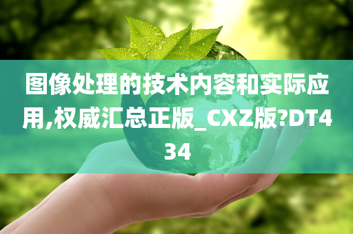 图像处理的技术内容和实际应用,权威汇总正版_CXZ版?DT434