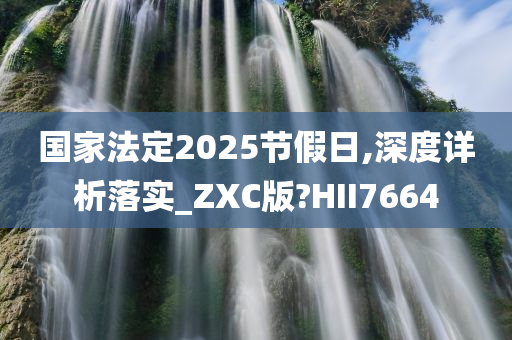 国家法定2025节假日,深度详析落实_ZXC版?HII7664