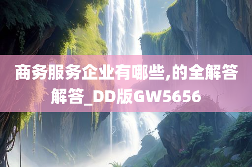 商务服务企业有哪些,的全解答解答_DD版GW5656