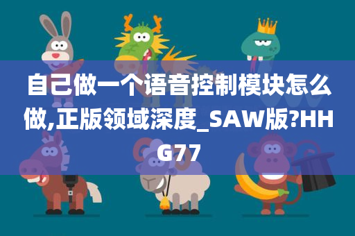 自己做一个语音控制模块怎么做,正版领域深度_SAW版?HHG77