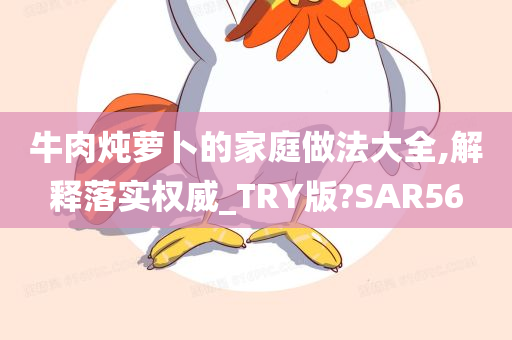 牛肉炖萝卜的家庭做法大全,解释落实权威_TRY版?SAR56